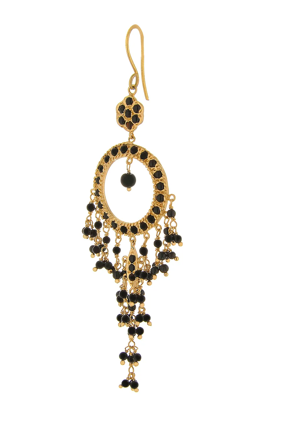 ISHARYA NIKITA Black Onyx Earrings