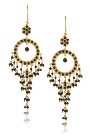 ISHARYA NIKITA Black Onyx Earrings