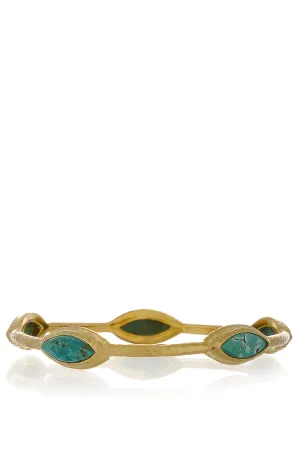 ISHARYA NILE NYMPH Turquoise Bangle Bracelet