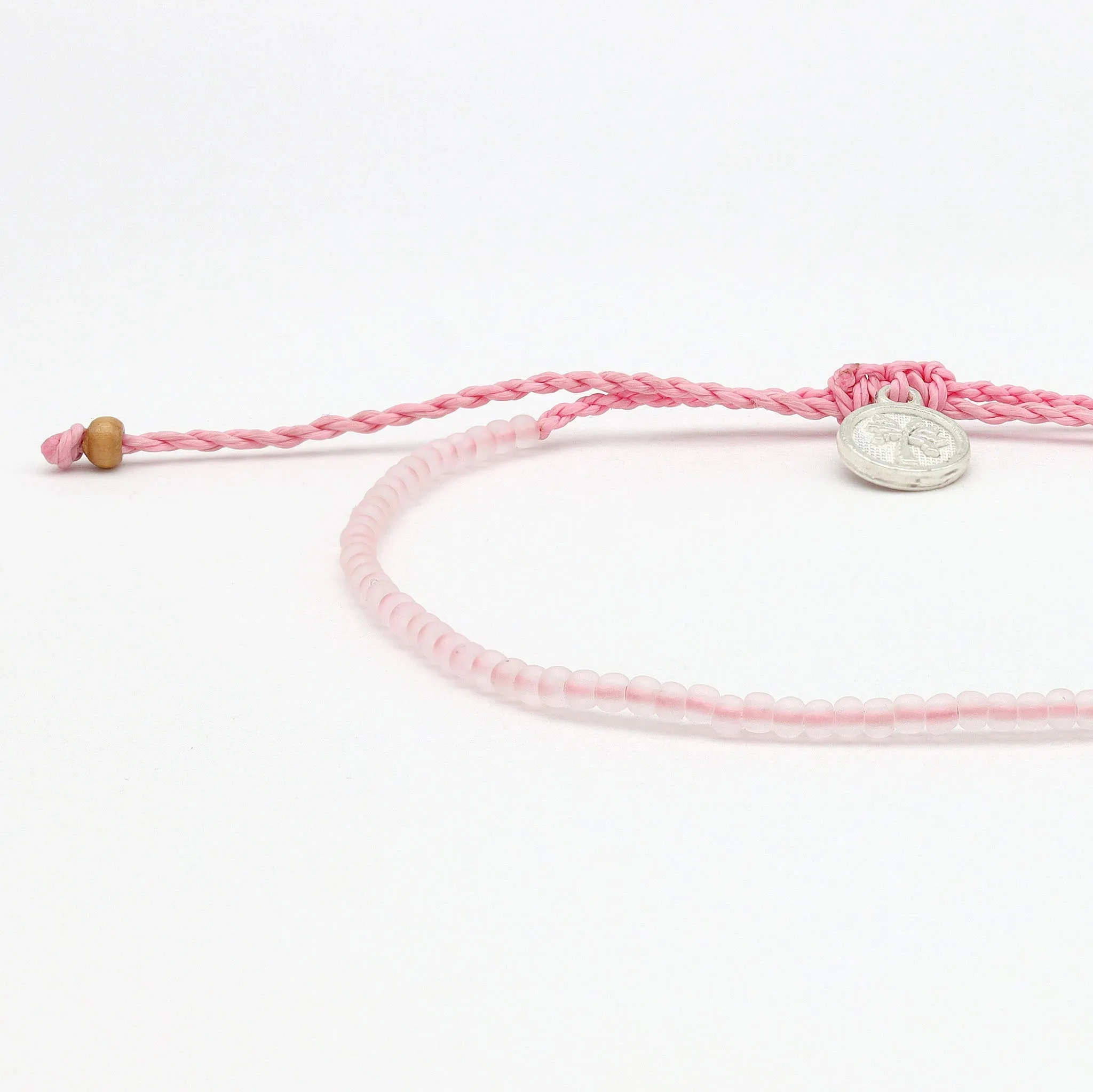 Ka'anapali Frosted Glass Beaded Anklet