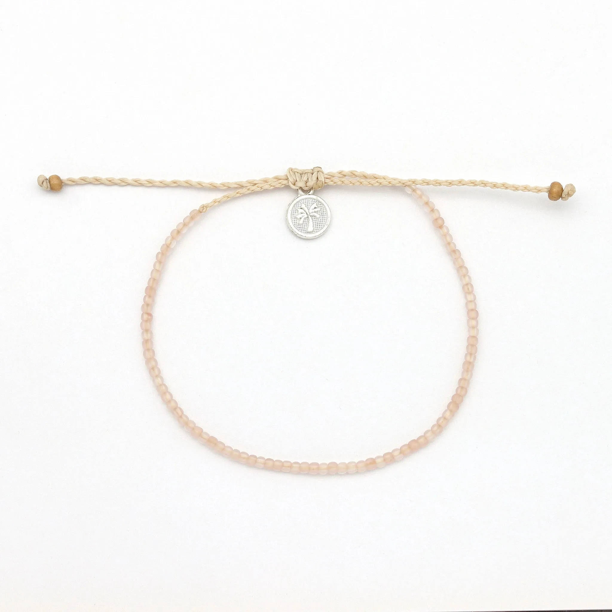 Ka'anapali Frosted Glass Beaded Anklet