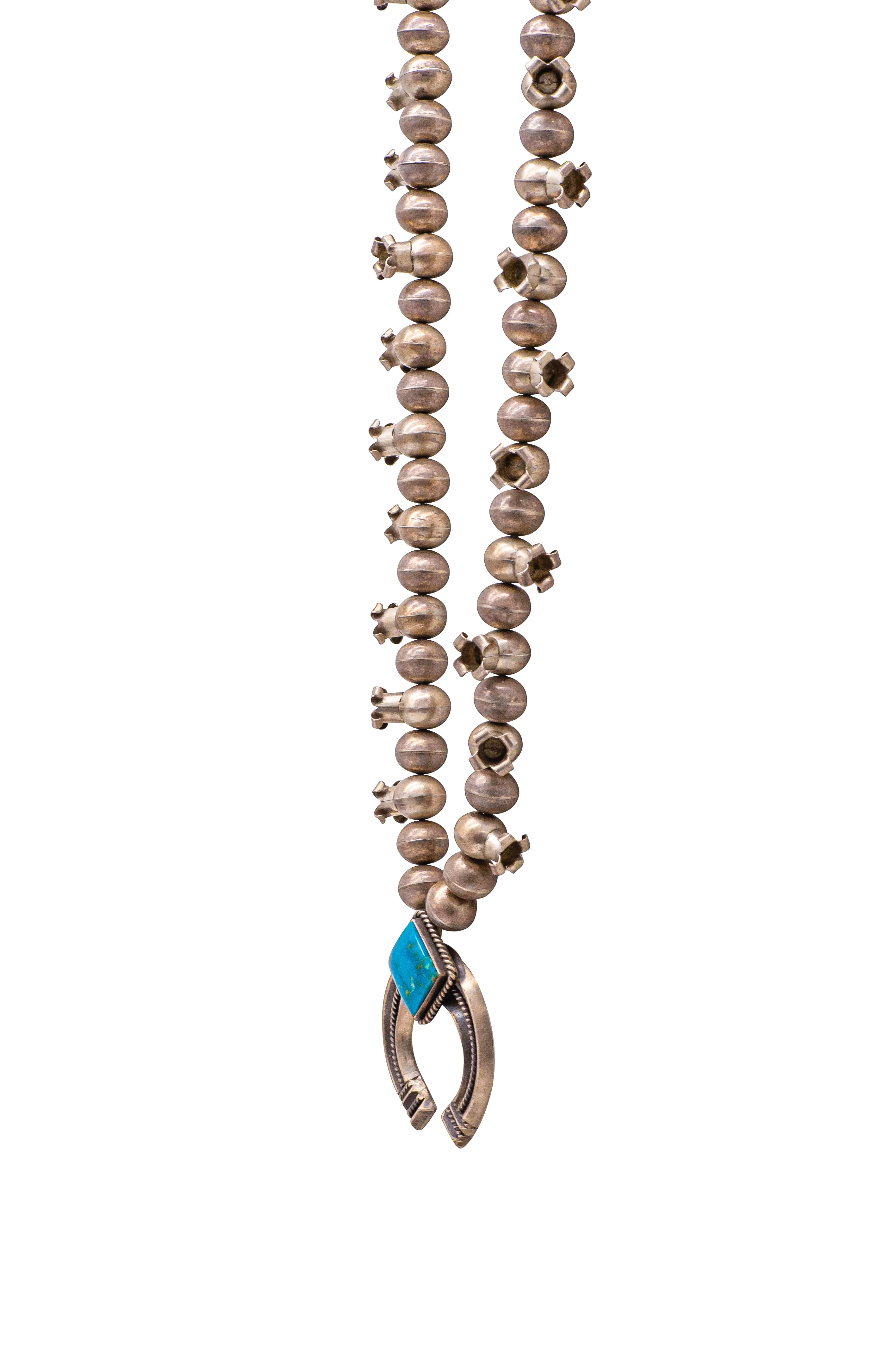 Kingman Turquoise Necklace & Sand Cast Naja | C. Hale