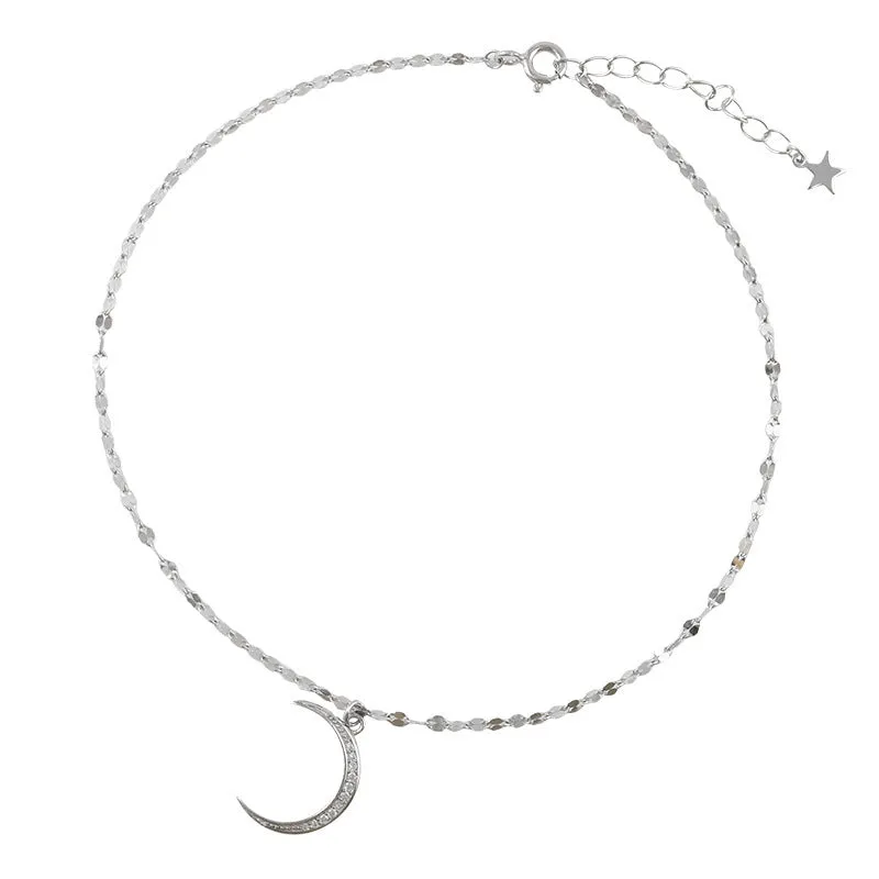 Ladies Fashion Personality Pure Moon Anklet