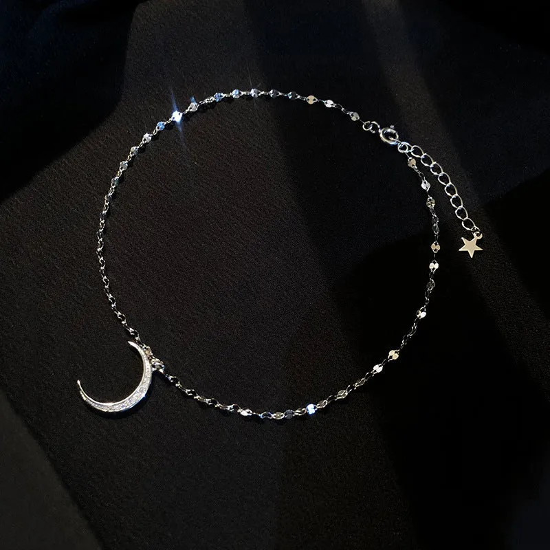 Ladies Fashion Personality Pure Moon Anklet