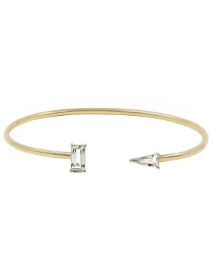 Luna White Topaz Bangle