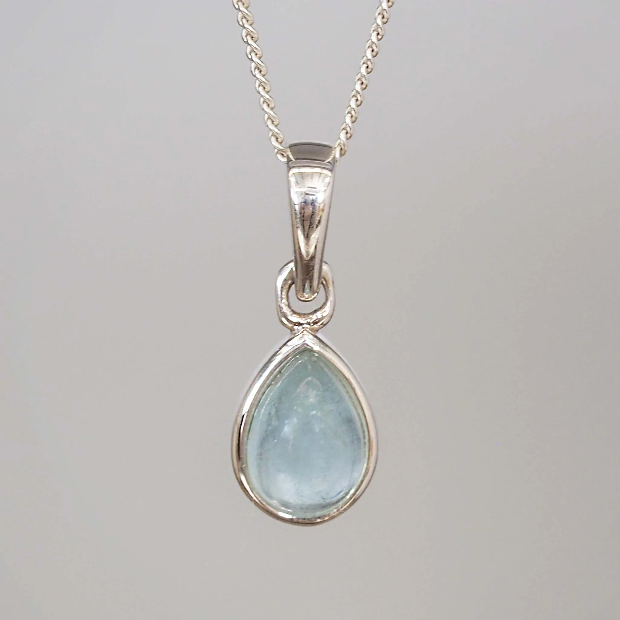 March Birthstone Necklace - Aquamarine