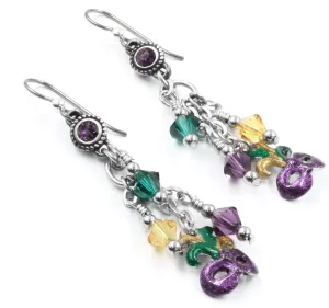 Mardi Gras earrings