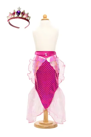 Mermaid Glimmer Skirt Set, Pink