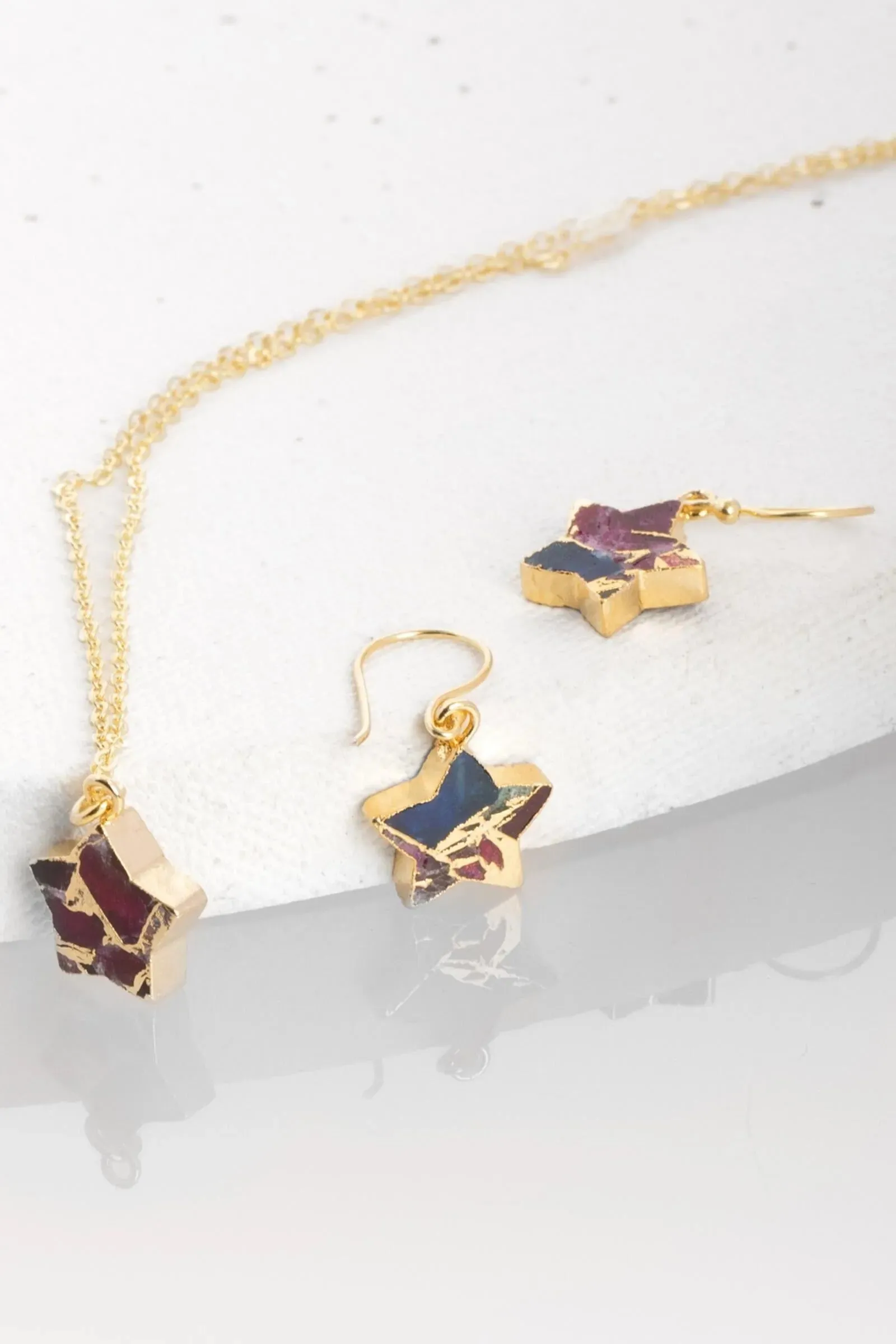 Mojave Star Mini Earring And Necklace Set