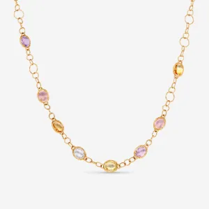 Nanis 18K Yellow Gold Multistone Necklace CN32-565