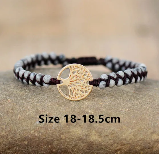 Natural Agate Beads Yoga Friendship Lover Bracelet