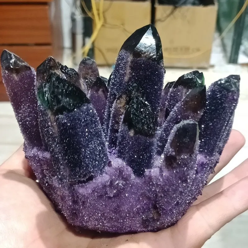 Natural Amethyst Cluster Raw Stone