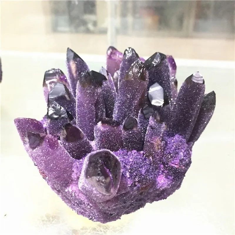 Natural Amethyst Cluster Raw Stone