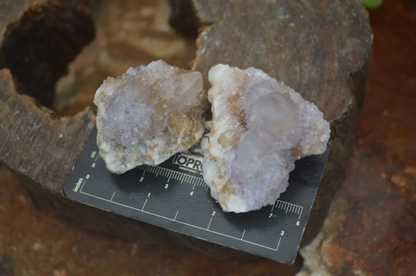 Natural Small Mixed Spirit Amethyst / Ametrine Specimens x 24 From Boekenhouthoek, South Africa