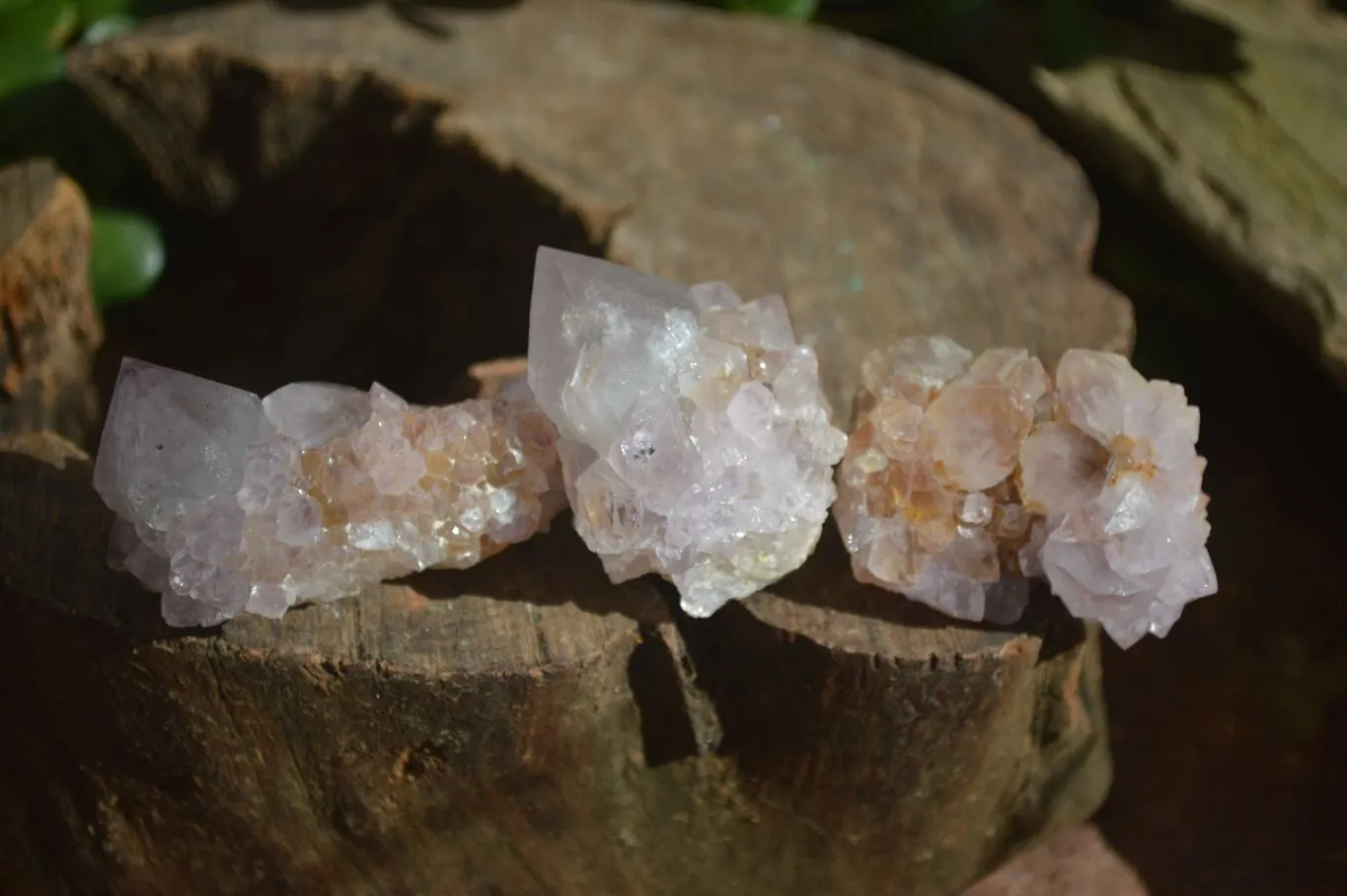 Natural Small Mixed Spirit Amethyst / Ametrine Specimens x 35 From Boekenhouthoek, South Africa