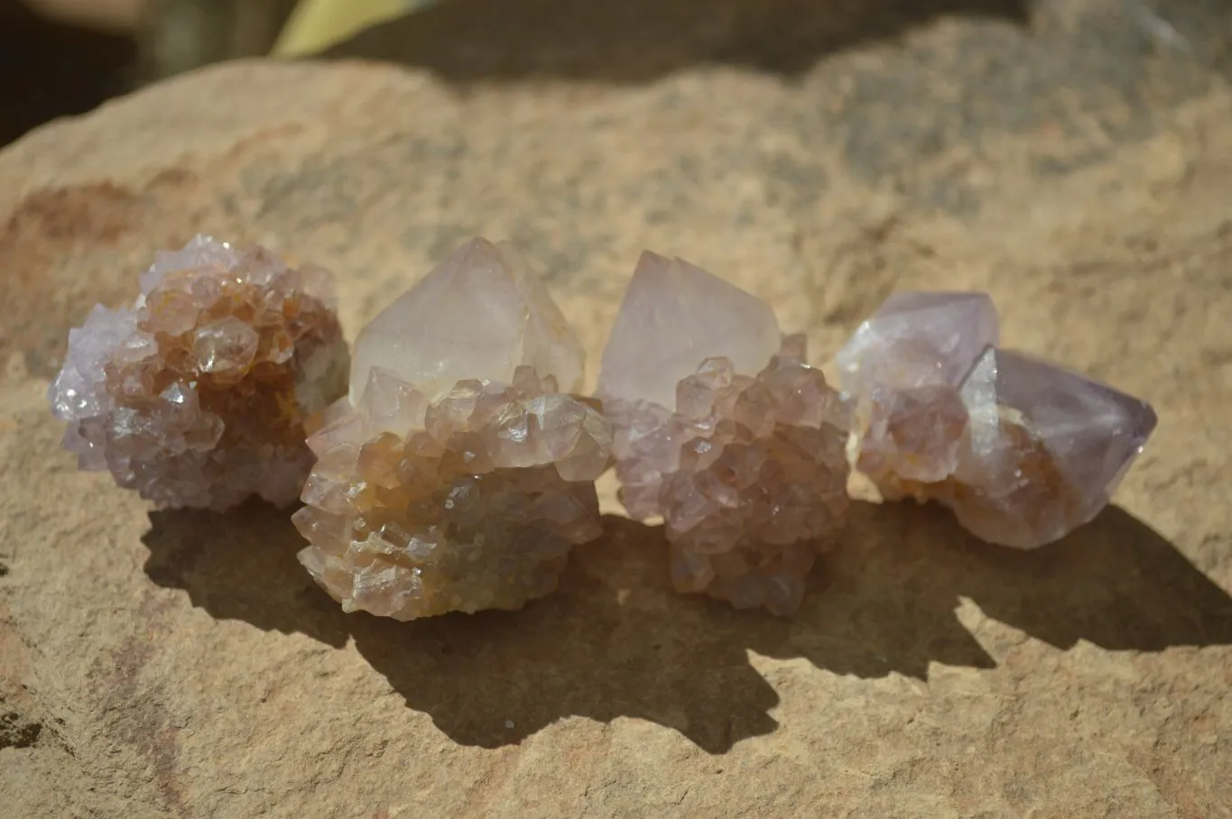 Natural Small Mixed Spirit Amethyst / Ametrine Specimens x 35 From Boekenhouthoek, South Africa