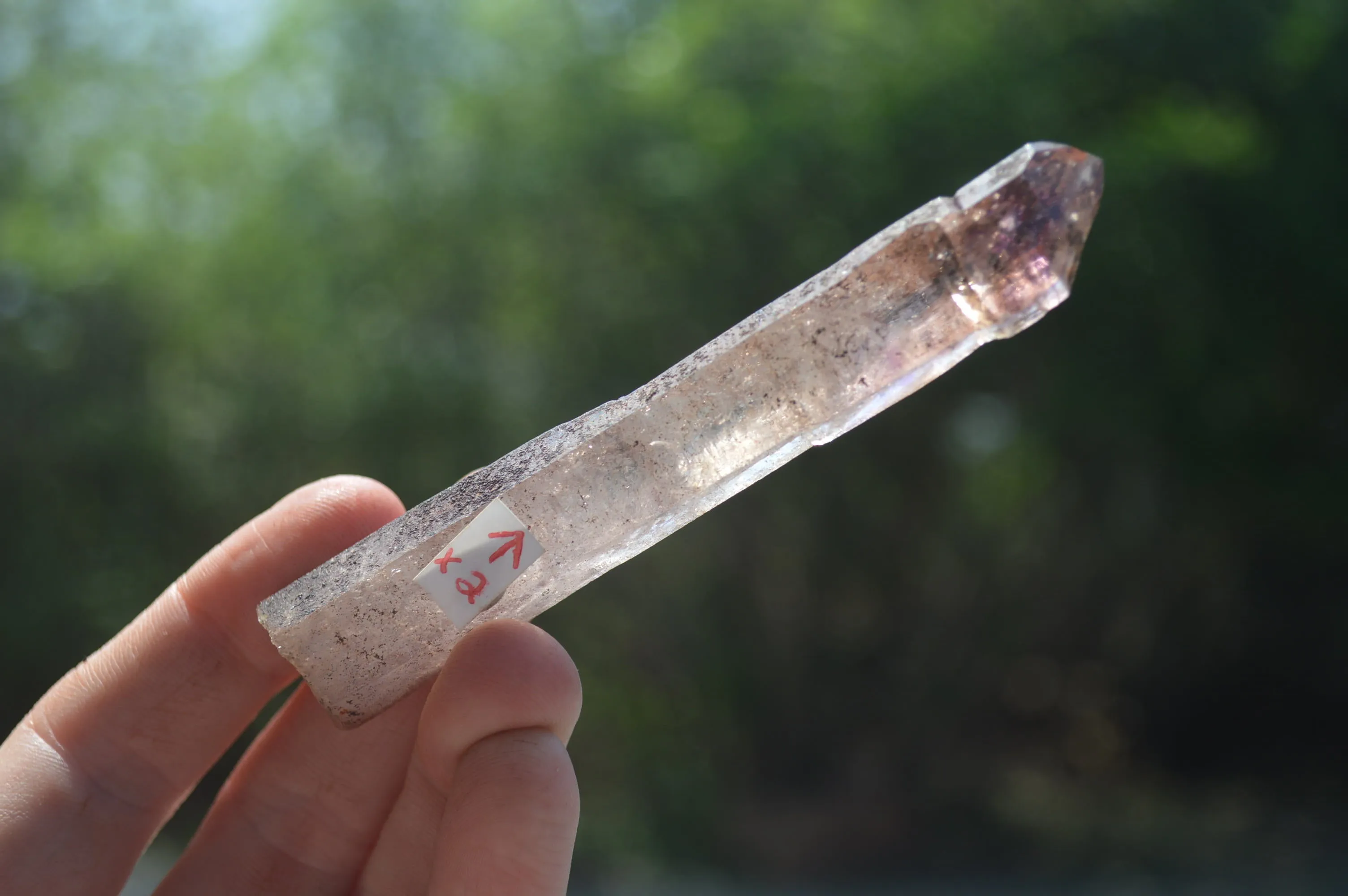 Natural Smokey Window Amethyst Crystals x 6 From Chiredzi, Zimbabwe