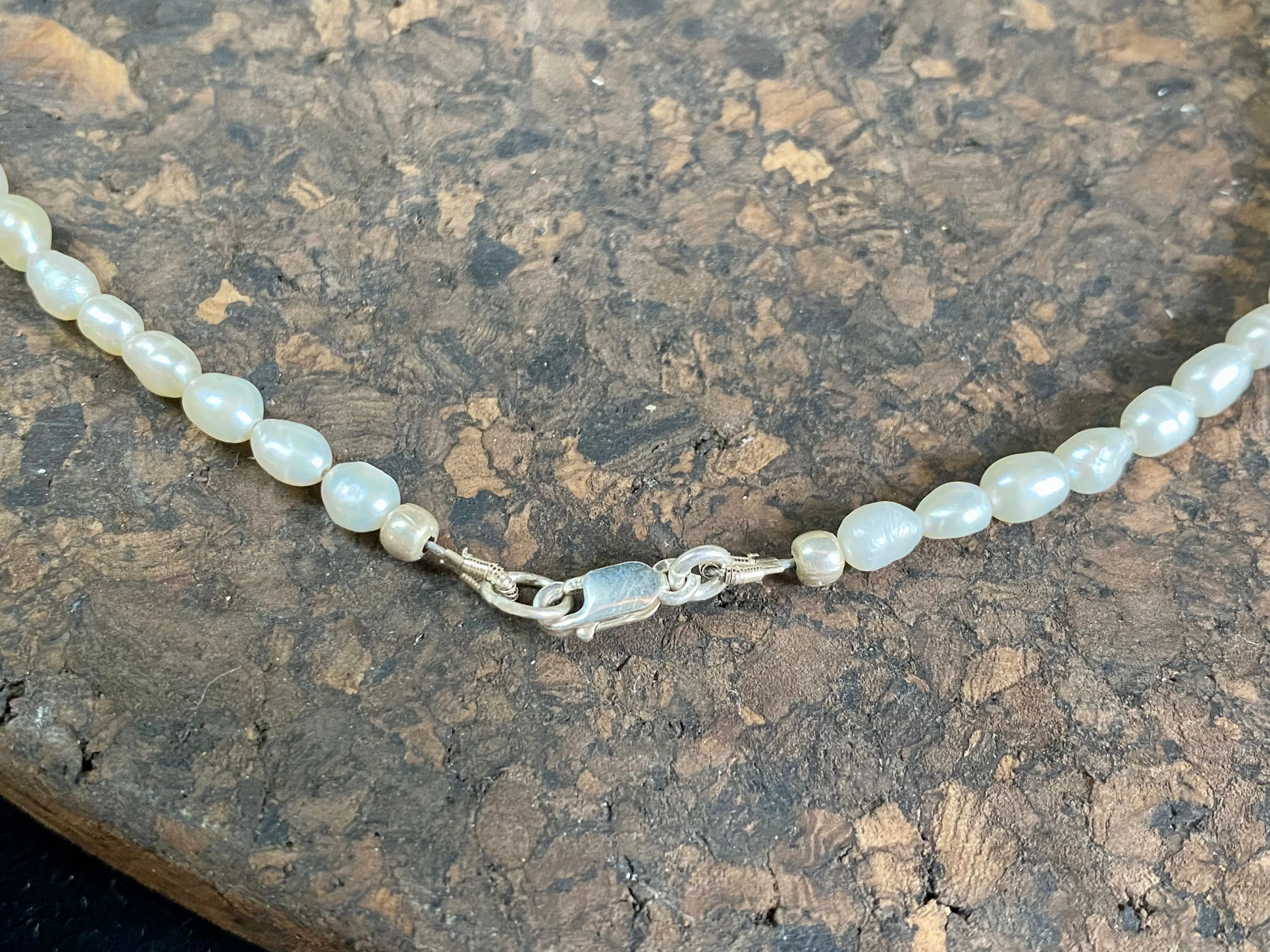 Pearl And African Jasper Choker