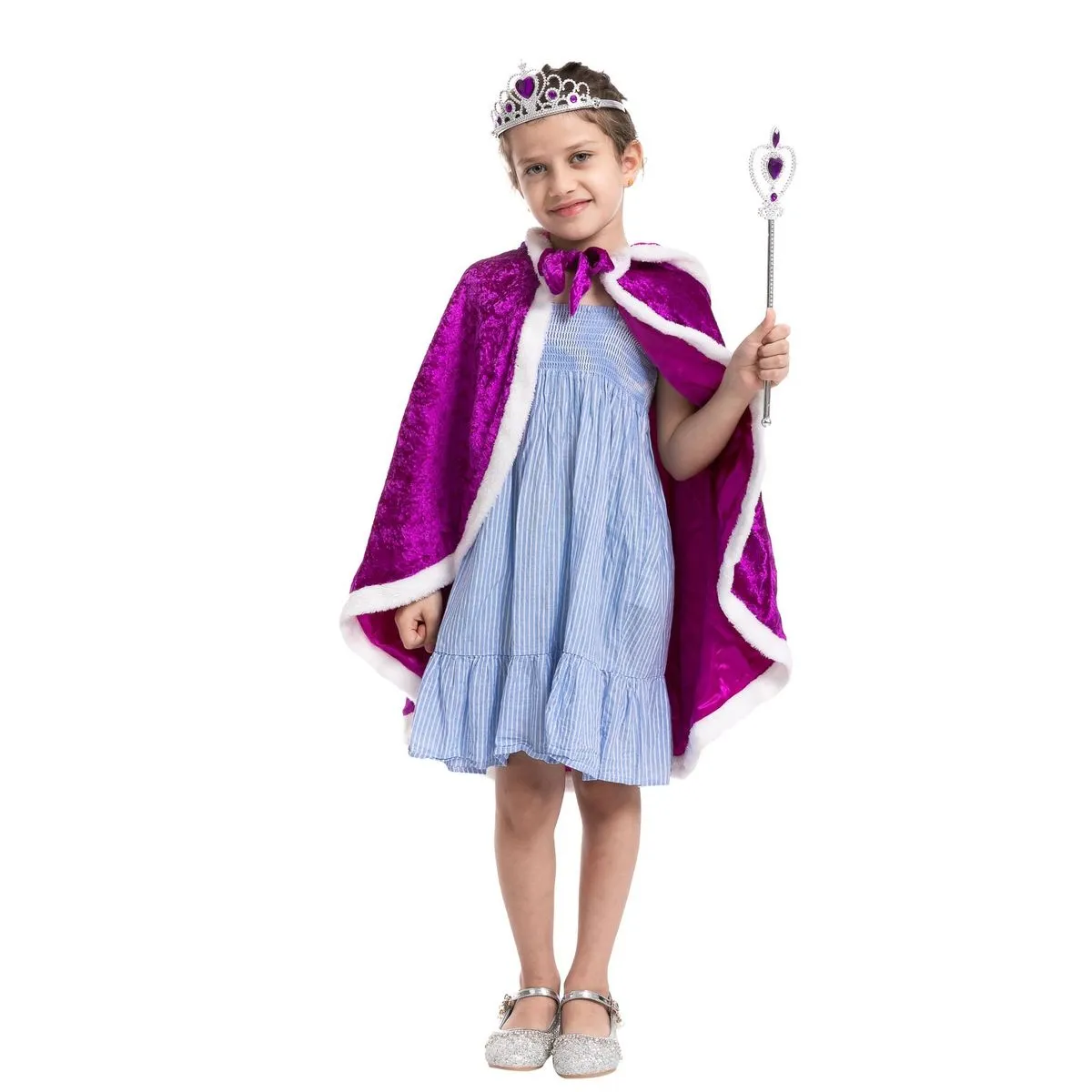 Princess Costume Cosplay Accessories Set (Purple)