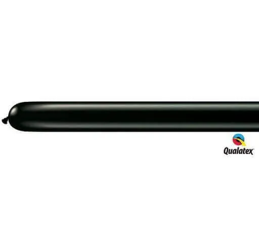 Qualatex - 260Q Qpak Onyx Black Latex Balloons (50ct)