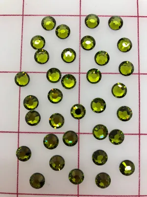 Rhinestones - 30ss Hot Fix Swarovski Olivine Per 36PK