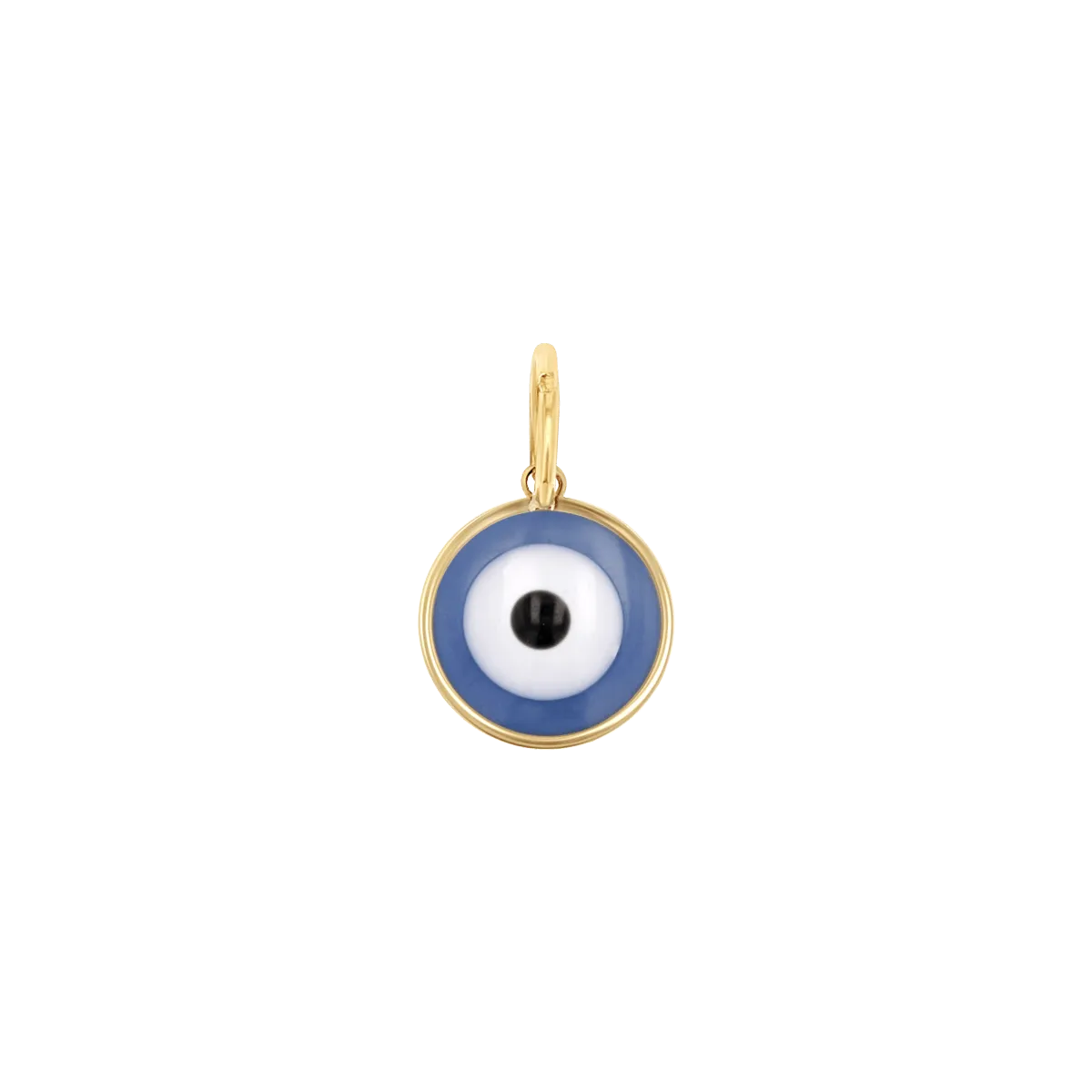 Round Enamel Evil Eye Charm