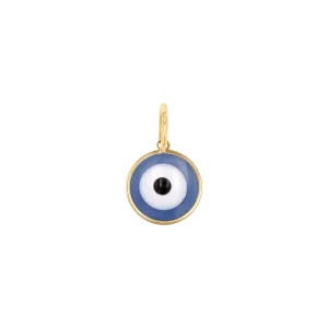 Round Enamel Evil Eye Charm