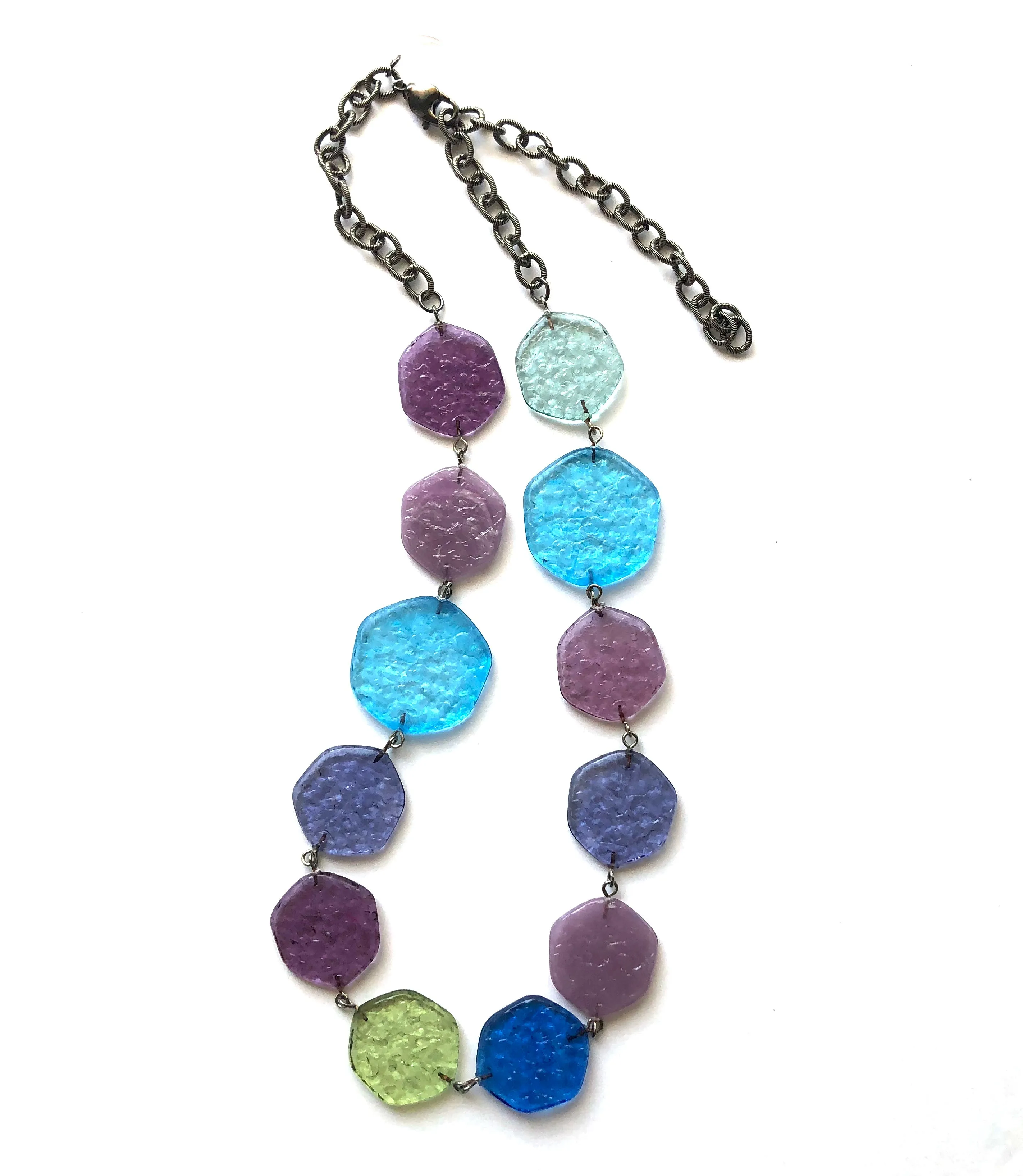 Seaside 'Stained Glass' Shortie Ice Chip Necklace