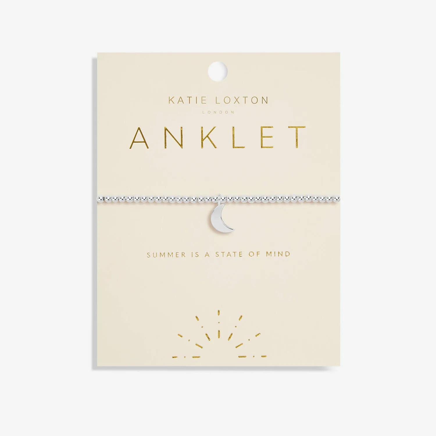 Silver Moon Anklet