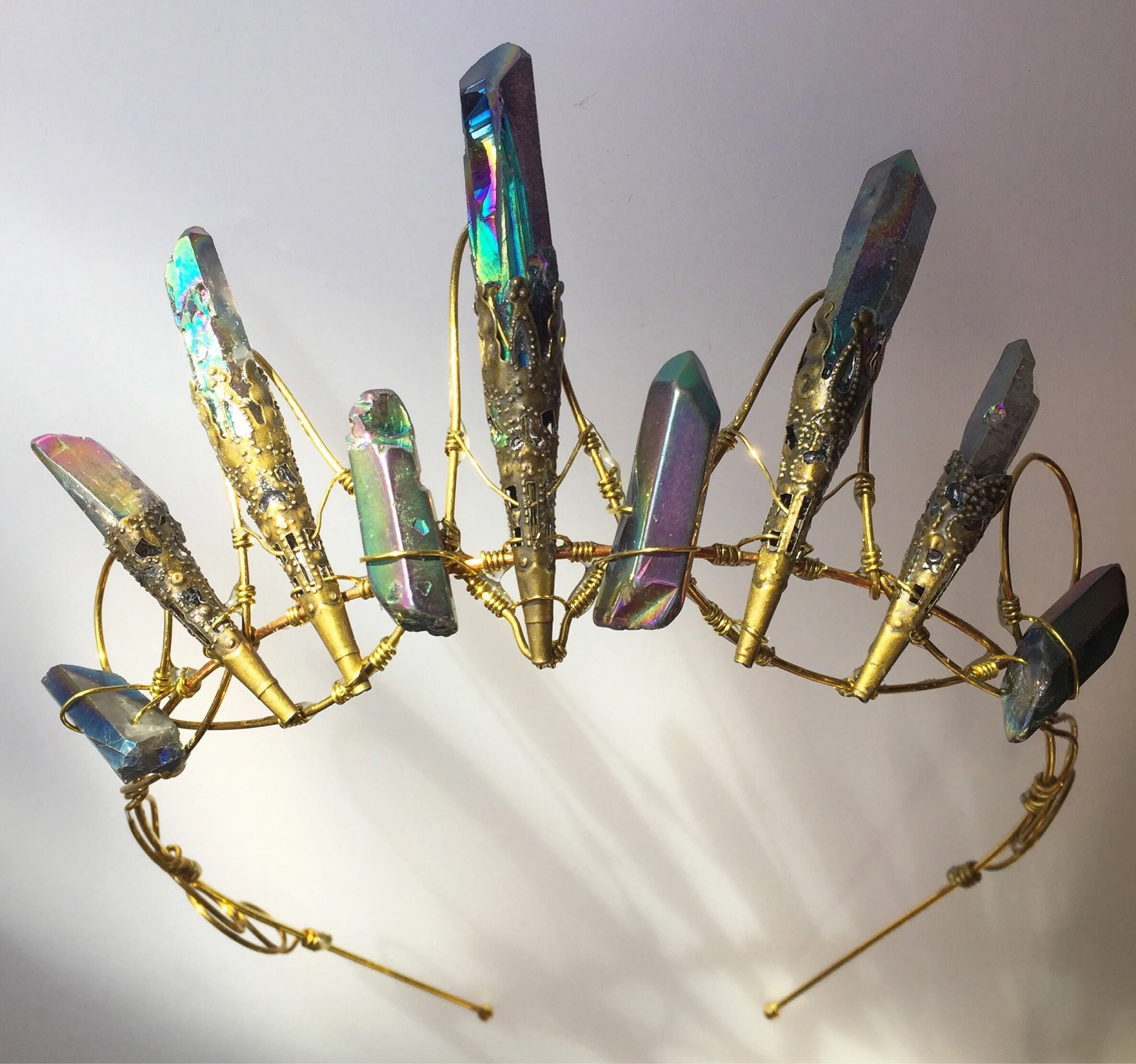 The ASTRID Rainbow Quartz Crown