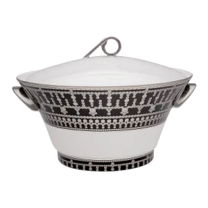 Tiara Black & Platinum Soup Tureen