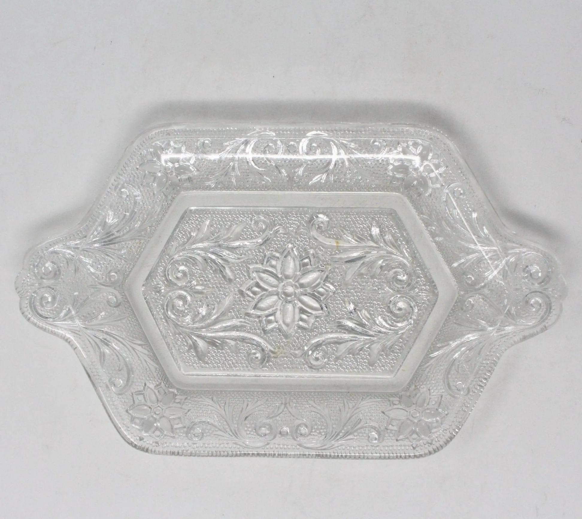 Tray, Indiana Glass, Sandwich Clear, Tiara, Vintage