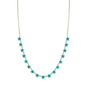 Turquoise and Tourmaline Aurora Necklace