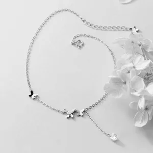 Twinkling Butterflies Minimal Anklet