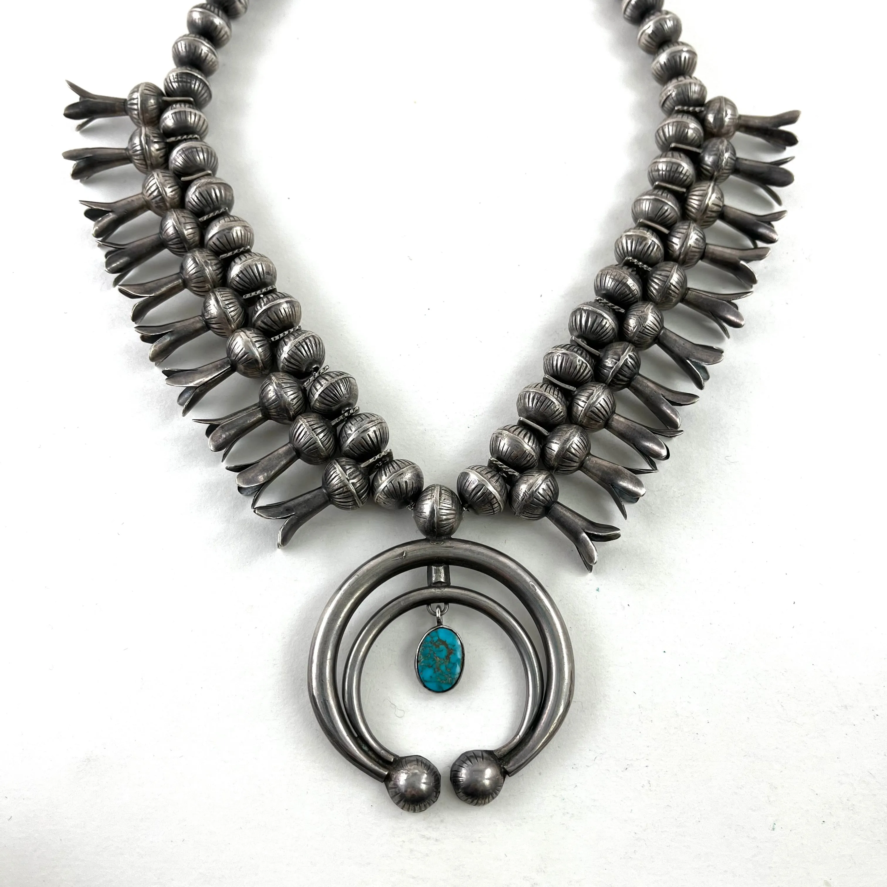 Vintage Navajo Squash With Blue Gem