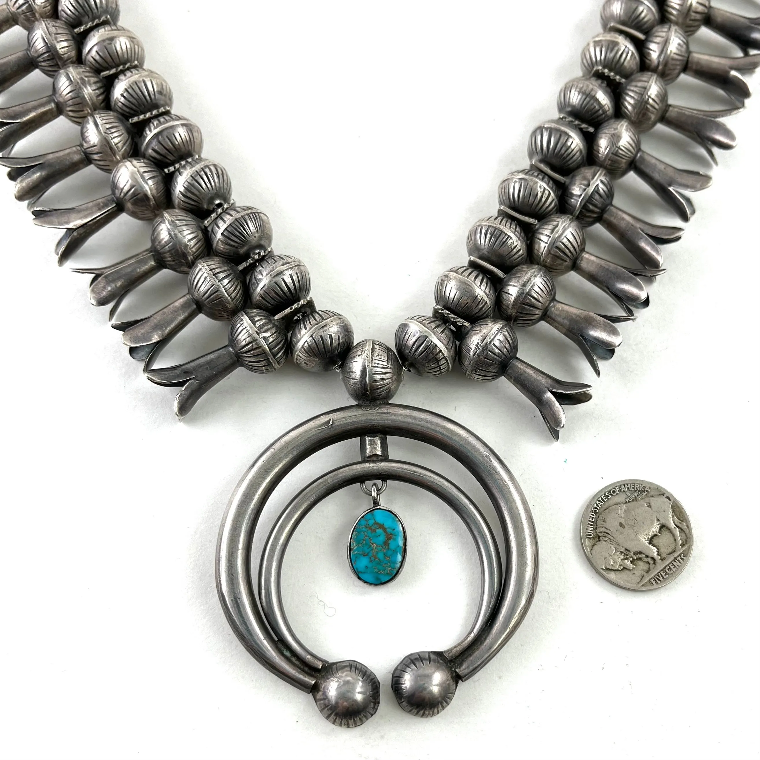 Vintage Navajo Squash With Blue Gem