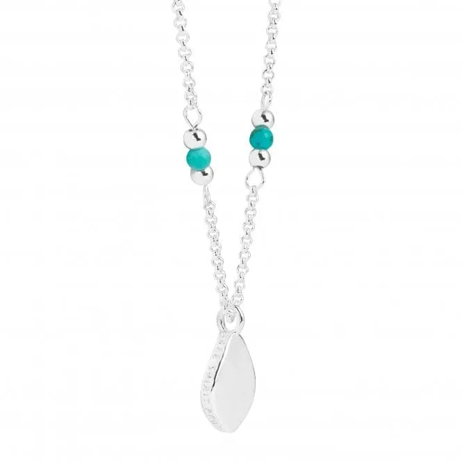 Wellness Gems Silver Turquoise 45cm   5cm Extender Necklace 4230