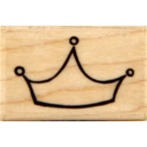 wood stamp - crown