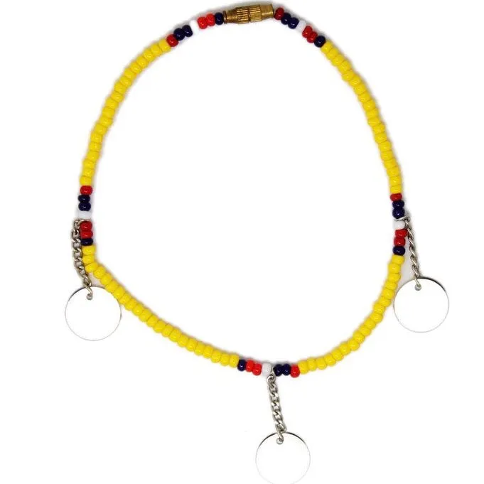 Yellow Bangle Maasai Beaded Anklet